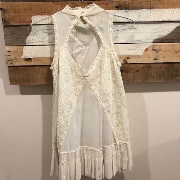 Free People Angel Lace and Crochet Dress - Picture 3 of 3